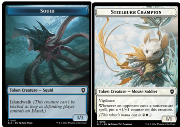 Squid (0017) // Steelburr Champion (0010) Double-Sided Token